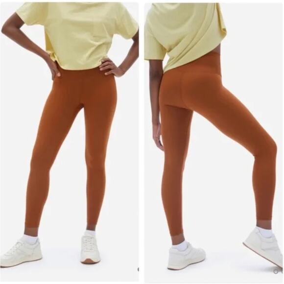 Everlane Perform Ankle Copper Brown Leggings - Picture 1 of 8